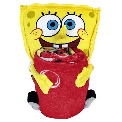 The Northwest Group Wisconsin Badgers Spongebob Squarepants Hugger Blanket