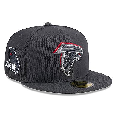 Men's New Era  Graphite Atlanta Falcons Official 2024 NFL Draft On Stage 59FIFTY Fitted Hat
