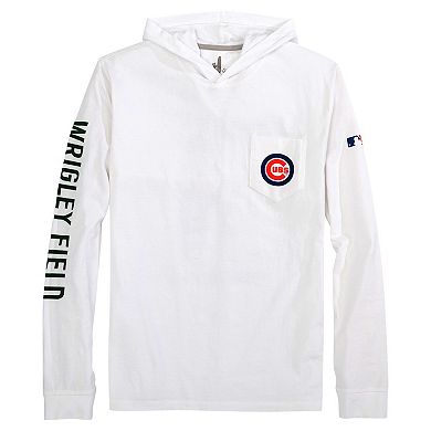 Men's johnnie-O White Chicago Cubs Eddie Long Sleeve Hoodie T-Shirt
