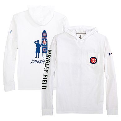 Men's johnnie-O White Chicago Cubs Eddie Long Sleeve Hoodie T-Shirt