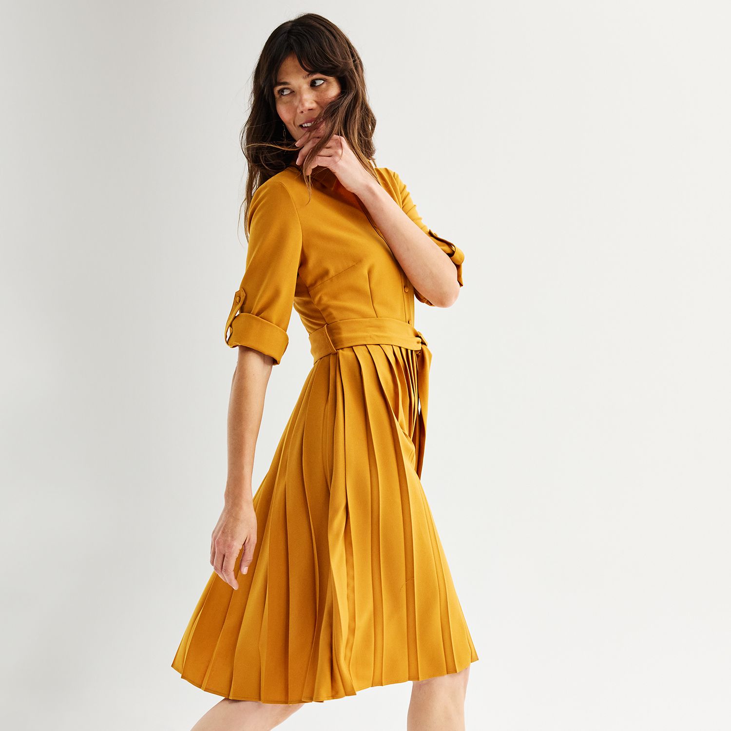 Womens Yellow Fit And Flare Summer Dresses Clothing Kohl s