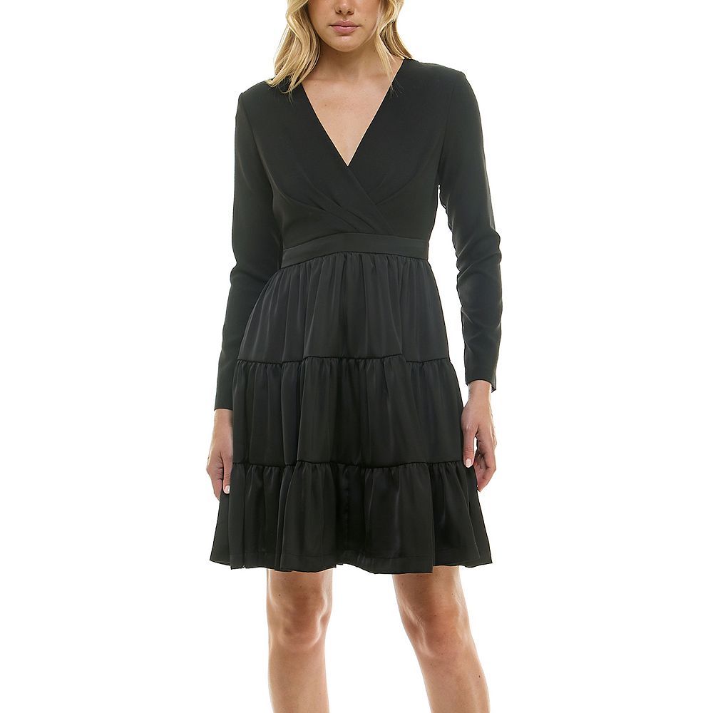Long Sleeve Tiered Dress main image 1