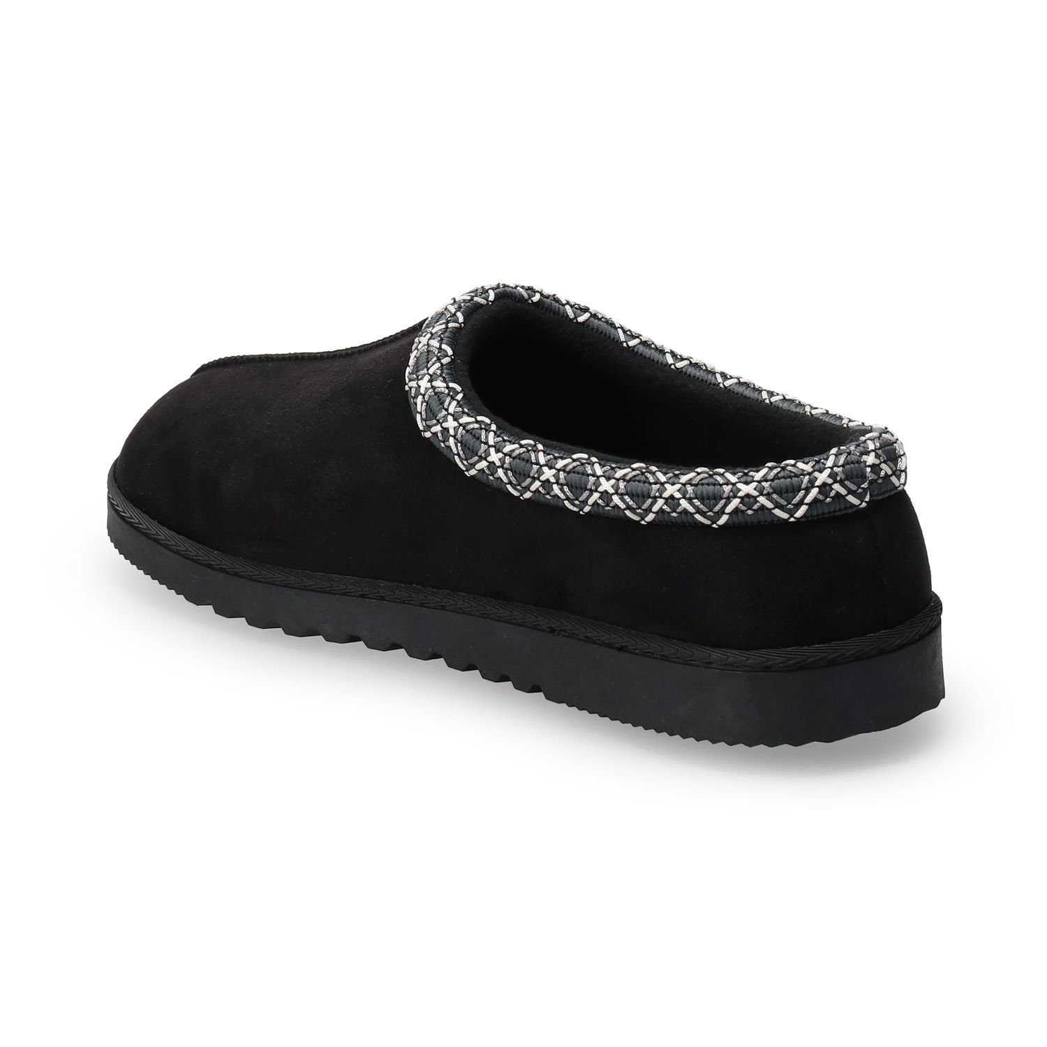 Мужские тапочки Sonoma Goods For Life Finnegan Taped Detail Clog Slippers, цвет: Чёрный — фото 3