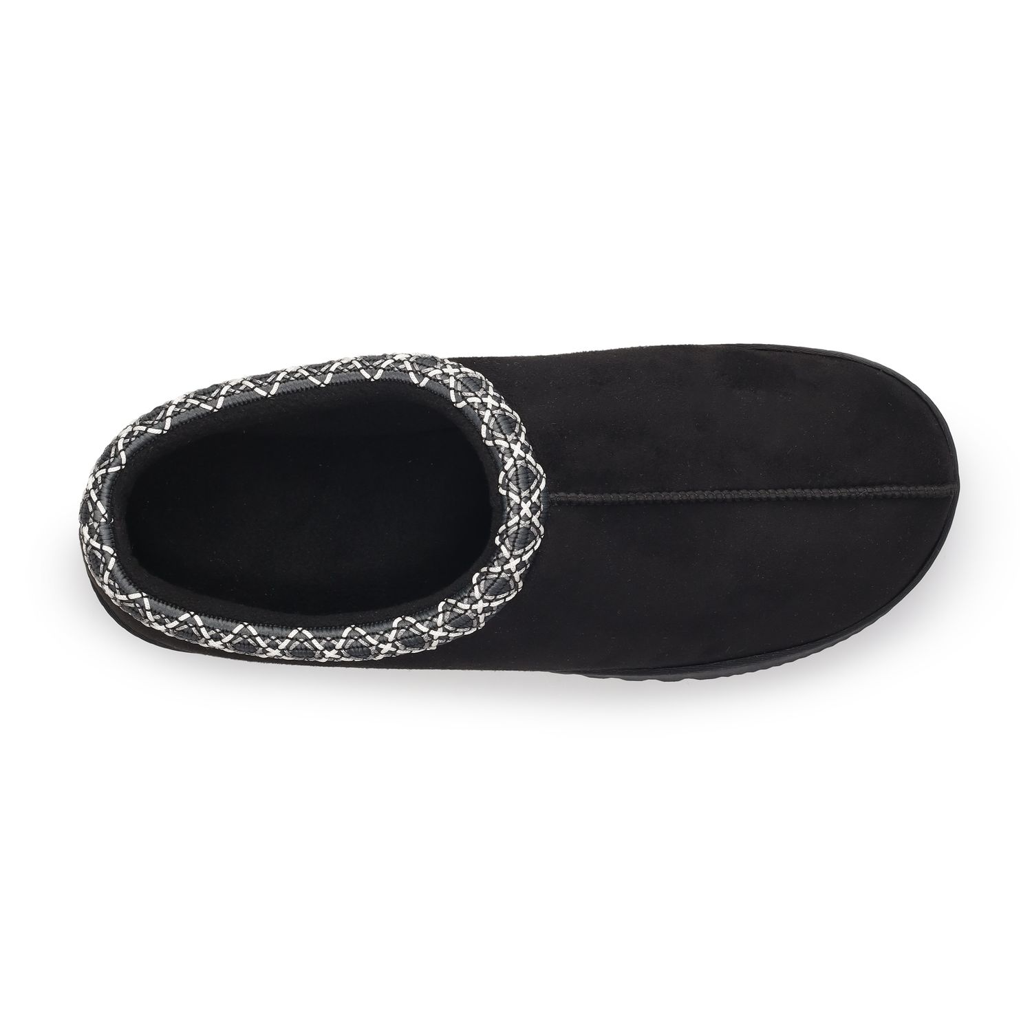 Мужские тапочки Sonoma Goods For Life Finnegan Taped Detail Clog Slippers, цвет: Чёрный — фото 5