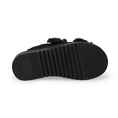 Women's Sonoma Goods For Life® Norna Two Band Faux Fur Sandal Slippers