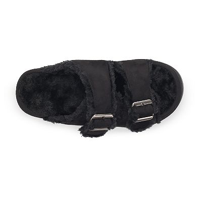 Women's Sonoma Goods For Life® Norna Two Band Faux Fur Sandal Slippers
