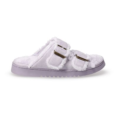 Women's Sonoma Goods For Life® Norna Two Band Faux Fur Sandal Slippers