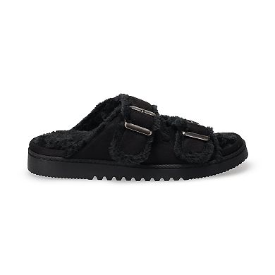 Women's Sonoma Goods For Life® Norna Two Band Faux Fur Sandal Slippers