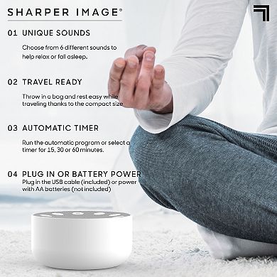 Sharper Image Sleep Therapy White Noise Machine