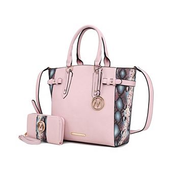 Mkf Collection Joelle Faux-snake Embossed Women’s Tote Bag With Wallet By Mia K