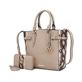 Mkf Collection Joelle Faux-snake Embossed Women’s Tote Bag With Wallet By Mia K