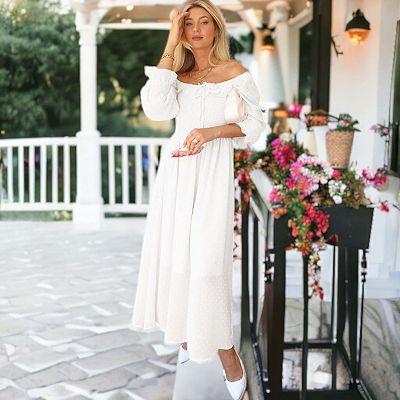 oversized knit dress long Trendy, Chic Women's Clothing Boutique Beige Botany Oversized Ribbed Sweater Dress with Attached Scarf for Female, Bone Color, L/XL Size Lane 201