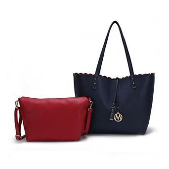 Mkf Collection Amahia Women’s Reversible Shopper Tote Bag With Crossbody Pouch By Mia K