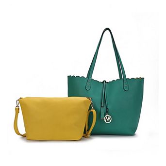 Mkf Collection Amahia Women’s Reversible Shopper Tote Bag With Crossbody Pouch By Mia K