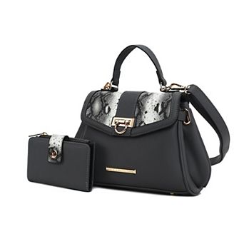 Mkf Collection Geny Faux-snake Embossed Women’s Shoulder Bag With Wallet By Mia K