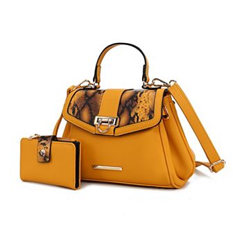Mkf Collection Geny Faux-snake Embossed Women’s Shoulder Bag With Wallet By Mia K