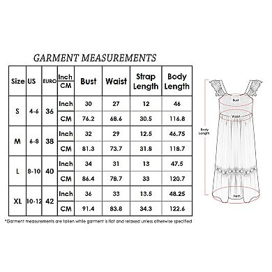 Women's Summer Boho Lace Strap Sleeveless Dress Flowy Ruffle Beach Party Maxi Dress