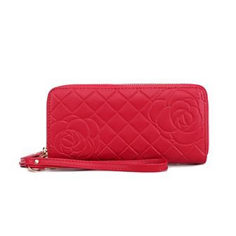 MKF Collection Honey Genuine Quilted Flower-embossed Women’s Wristlet Wallet by Mia K