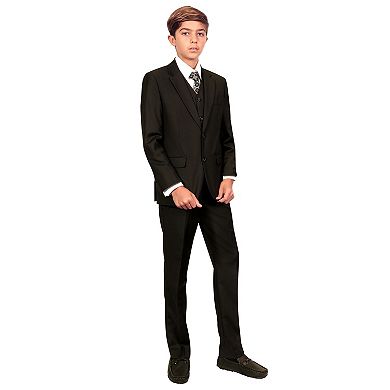 Gioberti Boys 6-piece Suit Set Includes Shirt And Accessories