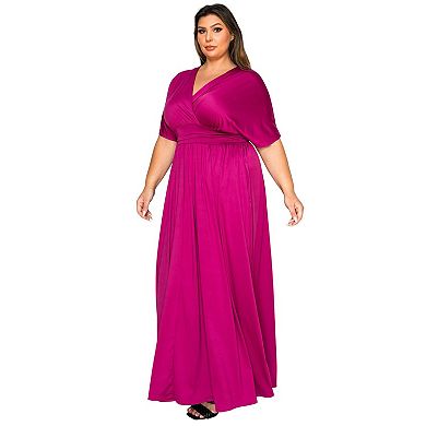 Plus Size Raffi Pocket Empire Waist Maxi Dress