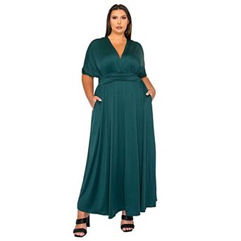 Plus Size Raffi Empire Waist Pocket Maxi Dress