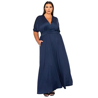 Plus Size Raffi Empire Waist Pocket Maxi Dress