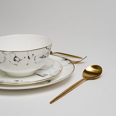 Ozarke's Alliance Grey Marble Plate Set