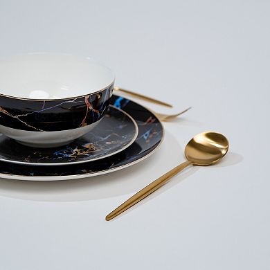 Ozarke's Pathway Black Marble Plates Set