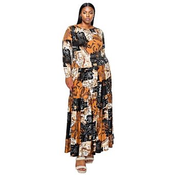 Plus Size Alayna Tiered Maxi Dress