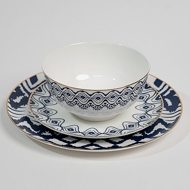 Ozarke's Parker Blue Designed Plates Set