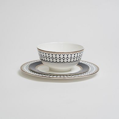 Ozarke's Vertex Wooden Blue Plates Set