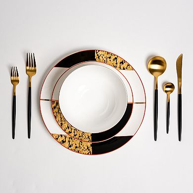 Ozarke's Tigress Golden Black Plates Set