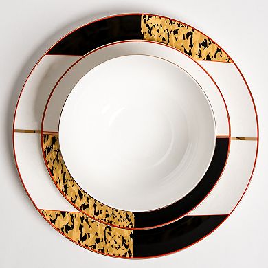 Ozarke's Tigress Golden Black Plates Set