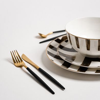 Ozarke's Davi Black Crossroad Plates Set