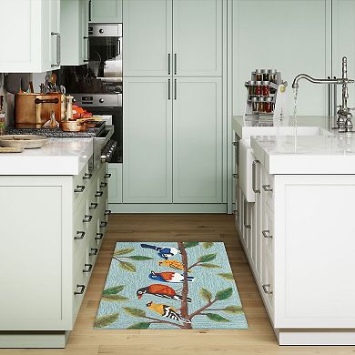 Liora Manne Frontporch Birds On A Branch Indoor/Outdoor Area Rug