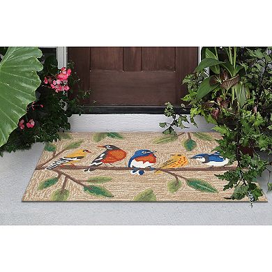 Liora Manne Frontporch Birds On A Branch Indoor/Outdoor Area Rug