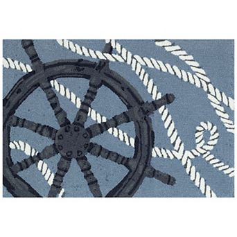 Liora Manne Frontporch Captain's Wheel Indoor/Outdoor Area Rug