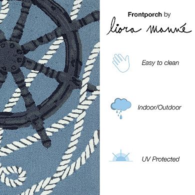 Liora Manne Frontporch Captain's Wheel Indoor/Outdoor Area Rug