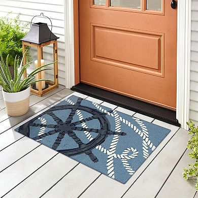 Liora Manne Frontporch Captain's Wheel Indoor/Outdoor Area Rug