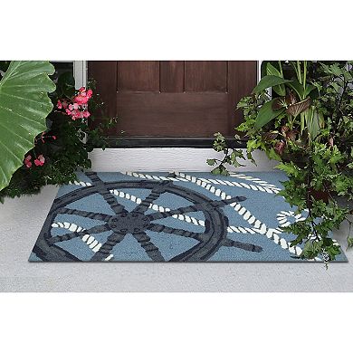 Liora Manne Frontporch Captain's Wheel Indoor/Outdoor Area Rug