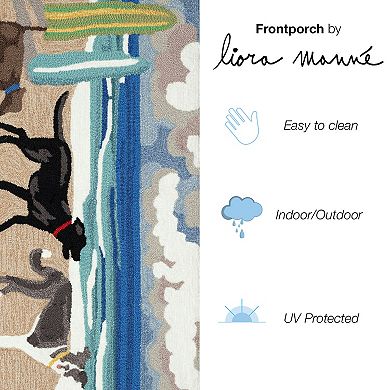 Liora Manne Frontporch Dog Beach Indoor/Outdoor Area Rug
