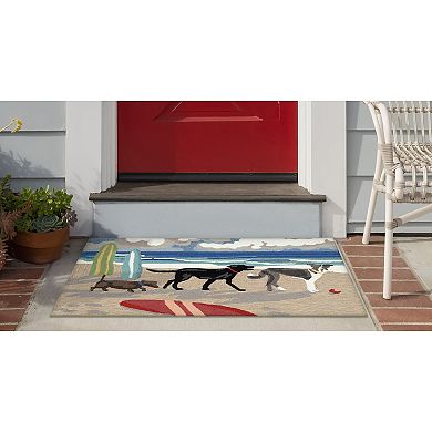 Liora Manne Frontporch Dog Beach Indoor/Outdoor Area Rug