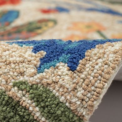 Liora Manne Frontporch Floral Dragonfly Indoor/Outdoor Area Rug