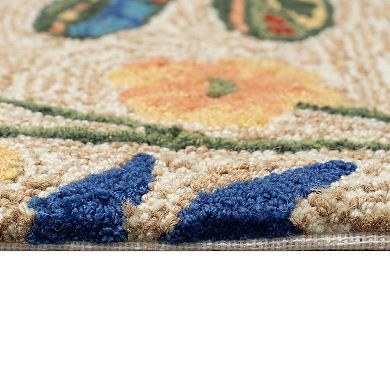 Liora Manne Frontporch Floral Dragonfly Indoor/Outdoor Area Rug