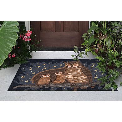 Liora Manne Frontporch Owl Family Indoor/Outdoor Area Rug