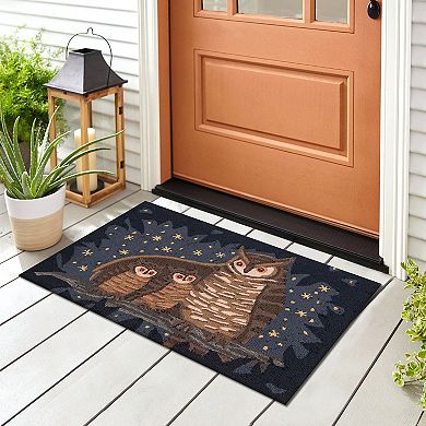 Liora Manne Frontporch Owl Family Indoor/Outdoor Area Rug