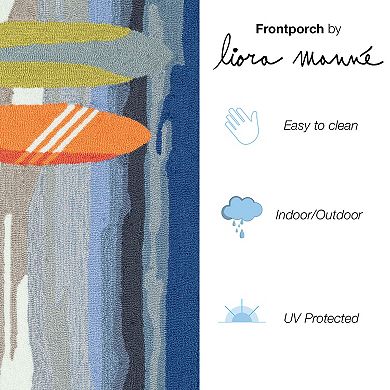 Liora Manne Frontporch Surf Break Indoor/Outdoor Area Rug