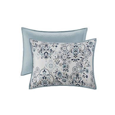 Madison Park Joyce 3 Piece Floral Printed Cotton Comforter Set