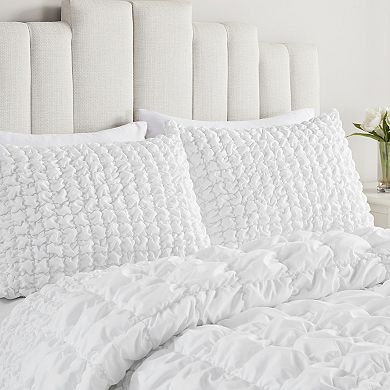 Madison Park Liliana 3-Piece Stripe Ruched Comforter Set