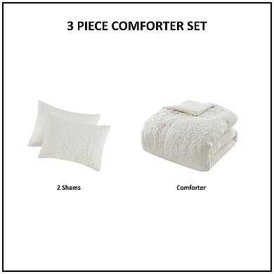 Madison Park Eliana 3-Piece Tufted Woven Comforter Set